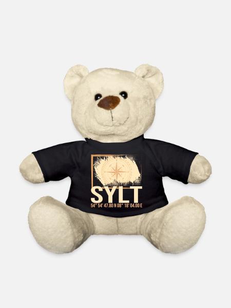 Sylt Koordinaten - Teddy - Schwarz
