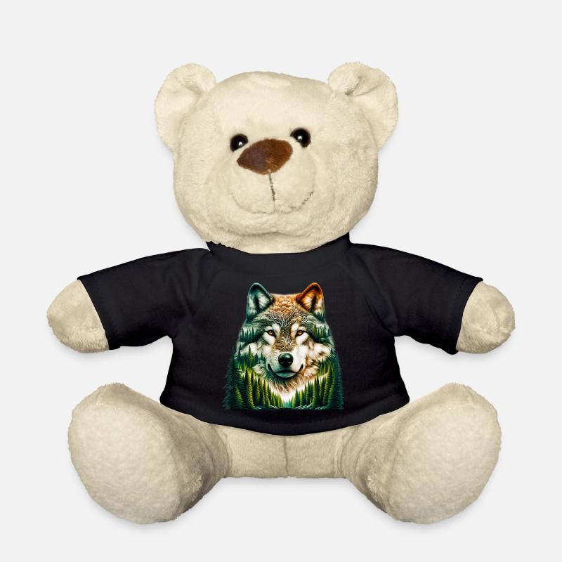 Wolf - Teddy Bear - black