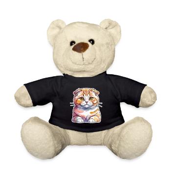 Scottish Fold Scottish Fold-Eared Cat - Teddy Bear - black - Front
