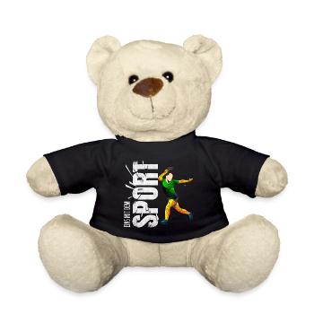 Eins mit dem Sport - Tischtennis - Teddy - Schwarz - Vorne