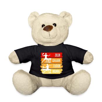 Zielen-Schlagen-Fluchen-Nochmal - Tischtennis - Teddy - Schwarz - Vorne