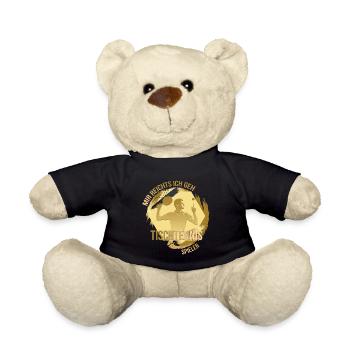 Mir reichts, ich geh Tischtennis spielen - Teddy - Schwarz - Vorne