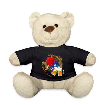 Tischtennis & Bier dass gönn ich mir - Teddy - Schwarz - Vorne
