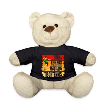 Tischtennis ist Kunst - Teddy - Schwarz - Vorne