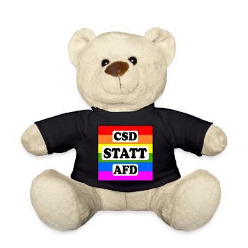 Csd statt afd - Teddy - Schwarz - Vorne
