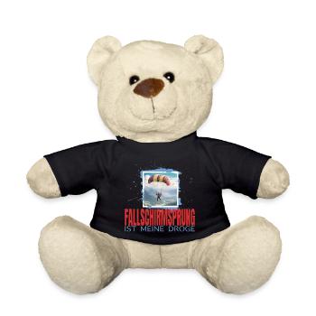 Fallschirmsprung ist meine Droge - Teddy - Schwarz - Vorne