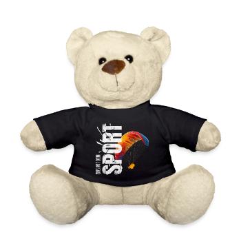 Eins mit dem Sport - Paragliden - Teddy - Schwarz - Vorne
