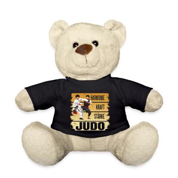 Harmonie - Kraft - Stärke - Judo - Teddy - Schwarz - Vorne