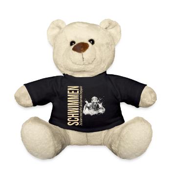 Das Becken ist mein Kraftort - Schwimmen - Teddy - Schwarz - Vorne