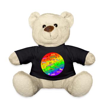 LGBTQIA+ Pride Design - Teddy - Schwarz - Vorne