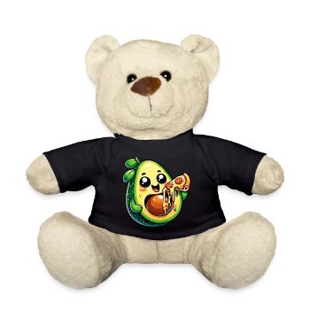 Avocado Pizza Käseliebhaber - Teddy - Schwarz - Vorne