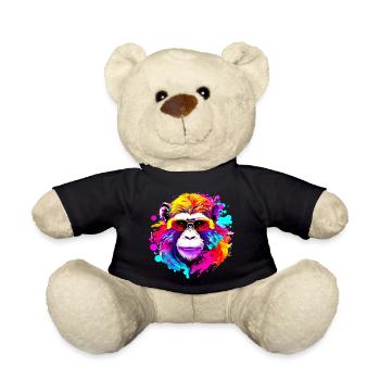 Fancy Macaque #1 - Teddy Bear - black - Front