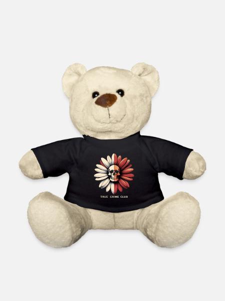 Totenkopf Bloom Noir - Teddy - Schwarz