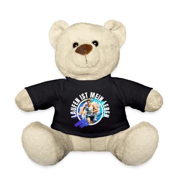 Laufen ist mein Leben - Teddy - Schwarz - Vorne