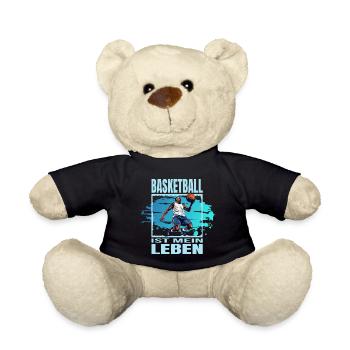 Basketball ist mein Leben - Teddy - Schwarz - Vorne