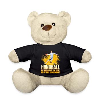 Handball ist mehr als ein Spiel es ist eine... - Teddy - Schwarz - Vorne