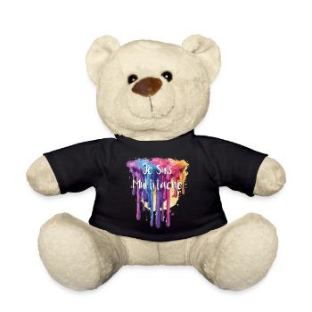 JE SUIS MULTITACHE ! - Nounours - noir - Devant