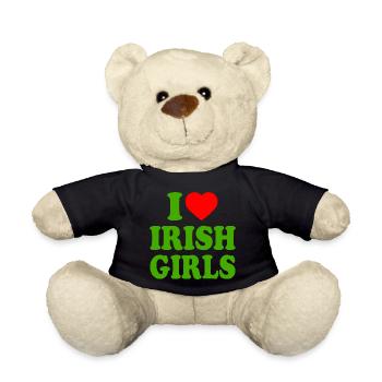I love irish girls - Teddy Bear - black - Front