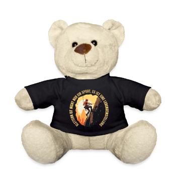 Klettern ist nicht nur ein Sport - Teddy - Schwarz - Vorne