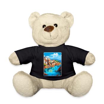 Crète Grèce Affiche de voyage vintage WPA Souvenir - Nounours - noir - Devant
