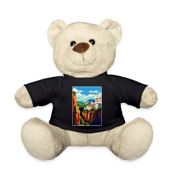 Ronda Spain Vintage Travel Poster WPA Art Souvenir - Teddy Bear - black - Front