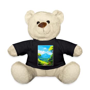 La Réunion Nationalpark Frankreich Reiseplakat WPA - Teddy - Schwarz - Vorne