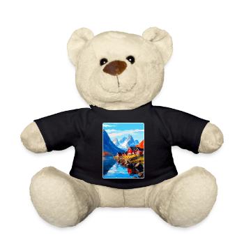 Lofoten Norwegen Vintage Reiseposter WPA - Teddy - Schwarz - Vorne