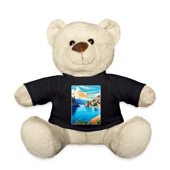 Crète Grèce Affiche de voyage vintage WPA Souvenir - Nounours - noir - Devant