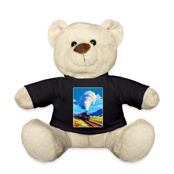 Orient Express Zug Europa Vintage Reiseplakat - Teddy - Schwarz - Vorne