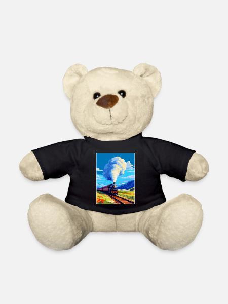 Orient Express Zug Europa Vintage Reiseplakat - Teddy - Schwarz