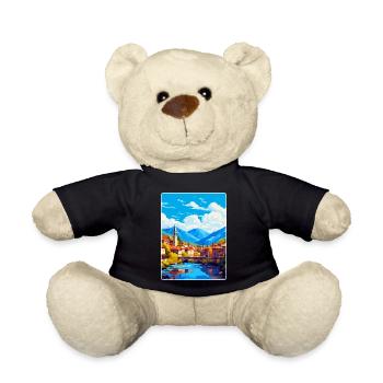 Sarajevo Bosnien Herzegowina Vintage Reiseposter - Teddy - Schwarz - Vorne