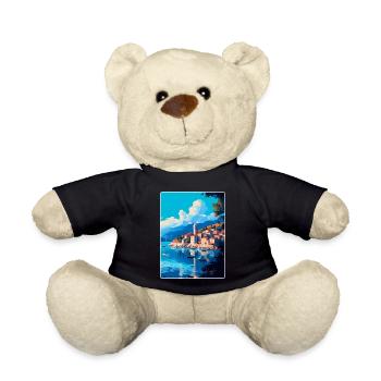 Cavtat Kroatien Vintage Reiseplakat Souvenir WPA - Teddy - Schwarz - Vorne