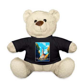 Bialystok Polen Vintage Reiseposter Wandkunst - Teddy - Schwarz - Vorne