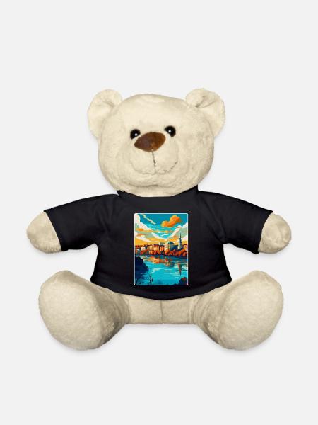 Belgrad Serbien Vintage Reiseplakat Souvenir WPA - Teddy - Schwarz
