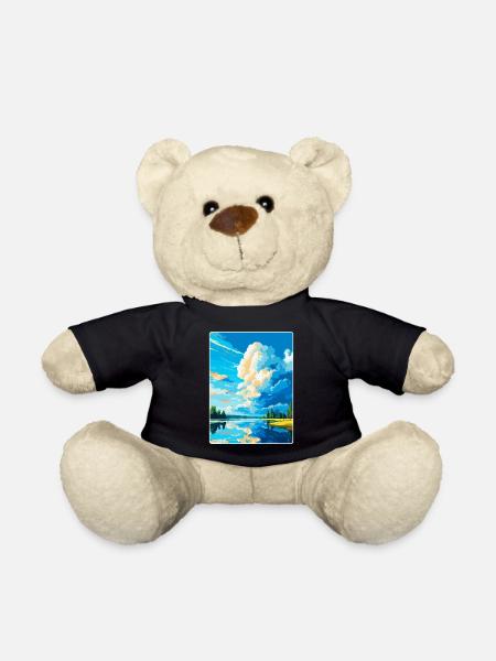 Leksand Schweden Vintage Reiseplakat Souvenir WPA - Teddy - Schwarz