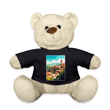 Granada Spain Vintage Travel Poster WPA Souvenir - Teddy Bear - black - Front