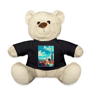 Tallinn Estland Vintage Reiseplakat Souvenir WPA - Teddy - Schwarz - Vorne
