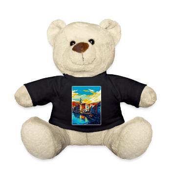 Bilbao Spanien Vintage Reiseplakat WPA Souvenir - Teddy - Schwarz - Vorne