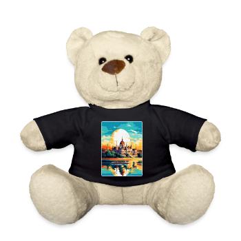 Budapest Ungarn Vintage Reiseplakat Souvenir - Teddy - Schwarz - Vorne