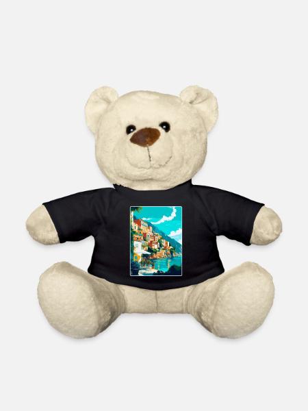Capri Italien Vintage Reiseplakat WPA Kunst Souvenir - Teddy - Schwarz