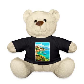 Crète Grèce Affiche de voyage vintage WPA Souvenir - Nounours - noir - Devant