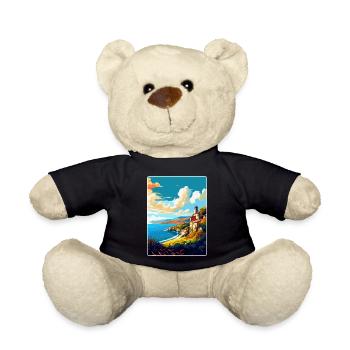 Galicien Spanien Vintage Reiseplakat WPA Souvenir - Teddy - Schwarz - Vorne
