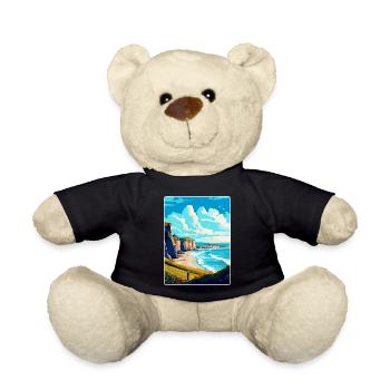Normandie France Affiche de voyage vintage Souvenir WPA - Nounours - noir - Devant