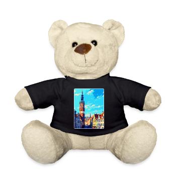 Breslau Polen Vintage Reiseplakat Souvenir WPA - Teddy - Schwarz - Vorne
