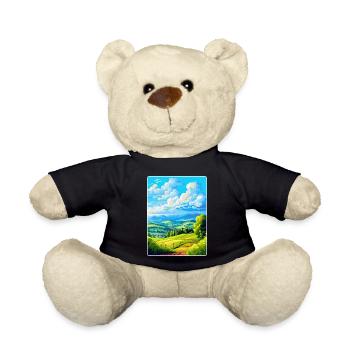 Haut-Palatinat Allemagne Affiche de voyage vintage WPA - Nounours - noir - Devant