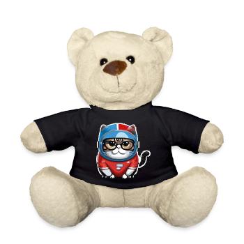 Katze Weltraum, astronaute de Space Cat - Nounours - noir - Devant