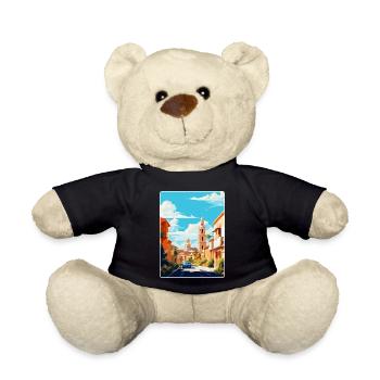 Cordoba Spain Vintage Travel Poster WPA Souvenir - Teddy Bear - black - Front