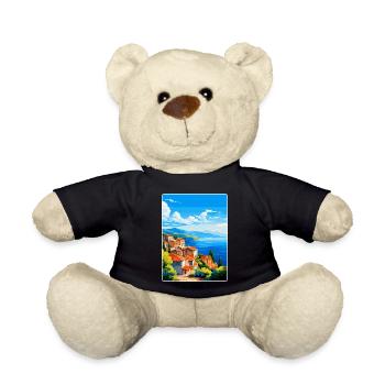 Samos Griechenland Vintage Reiseposter WPA Souvenir - Teddy - Schwarz - Vorne