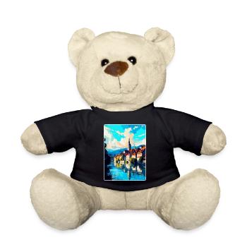 Schaffhausen Schweiz Vintage Reiseplakat WPA - Teddy - Schwarz - Vorne
