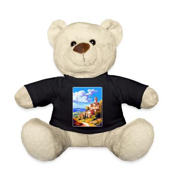 Llagostera Spanien Vintage Reiseplakat Souvenir - Teddy - Schwarz - Vorne
